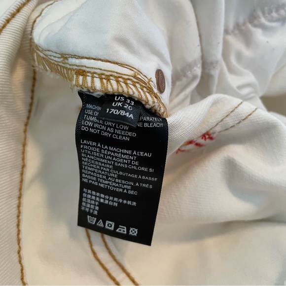 BDG Loose Straight Jean – Destroyed Ivory Denim - Urban Outfitters 33 - Picture 13 of 15